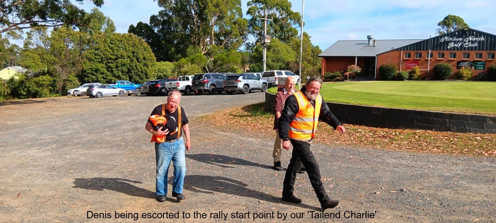 Denis escorted to the rally (Edit)