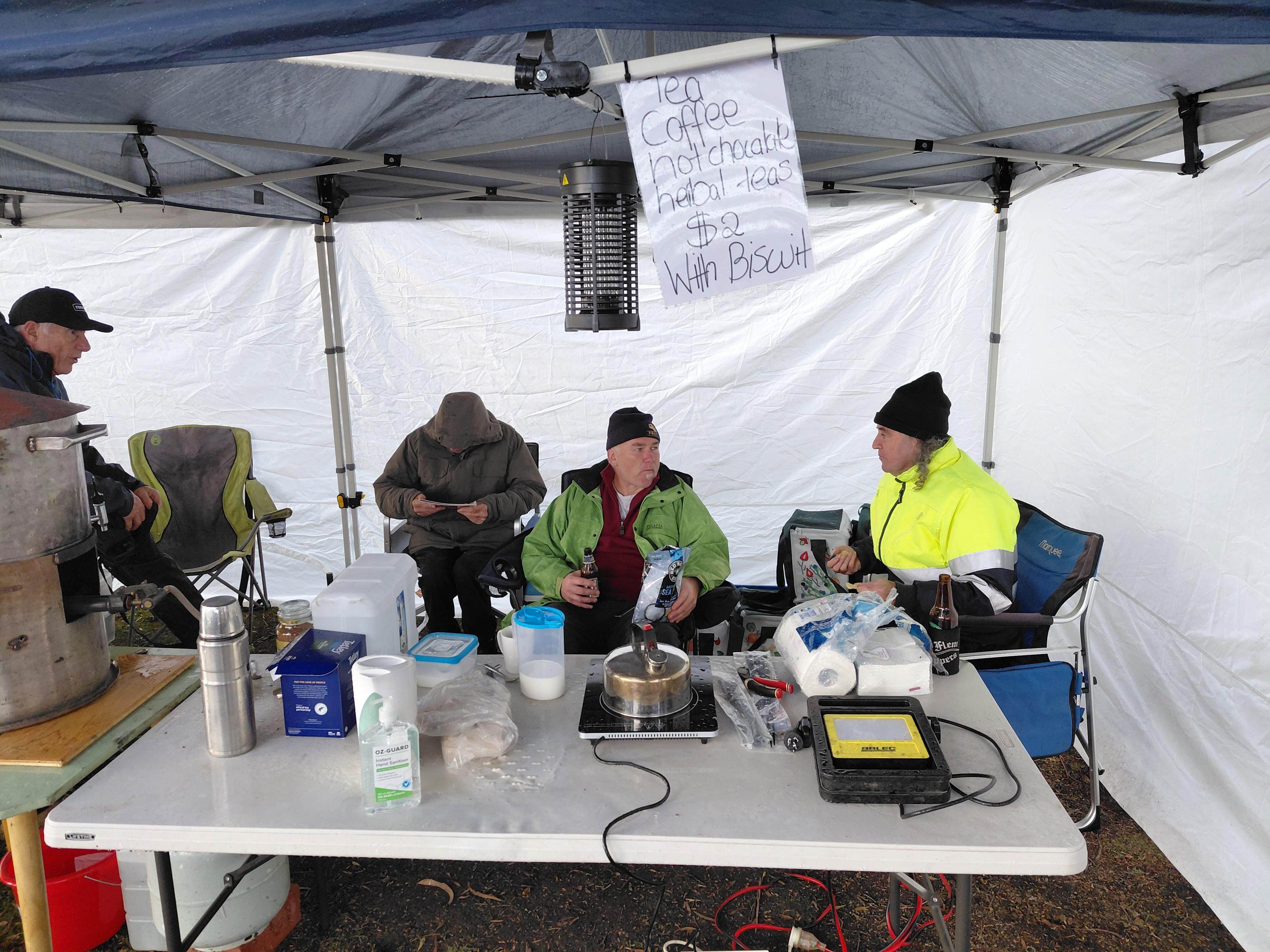 The VMCC Coffee Tent Sunday