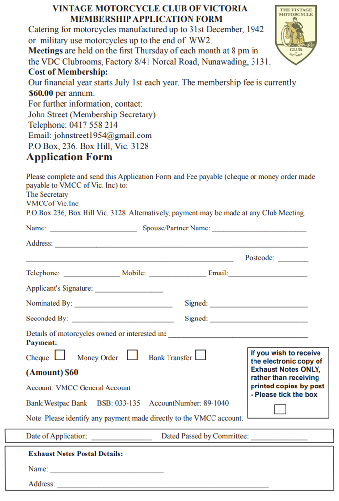 Membership Form